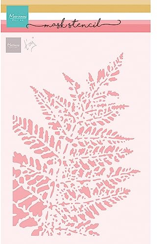 Marianne Design Mask Stencil, Tiny's Fern, for Scrapbooking Cardmaking and Other Paper Crafts, White, One Size