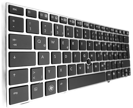 T-ProTek Deutsche Tastatur + trackpoint kompatibel für HP Compaq EliteBook 2170 2170P SN8111 Serie