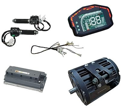 HEXEH mittelmotor umbausatz QS-MOTOR138 4000W 90H 7500W Max. Dauerbetrieb 72V 120KPH Mittelantriebsmotor-Umrüstsatz mit Kabelbaum EM200-2SP-Controller (Color : Sprocket Adapter)