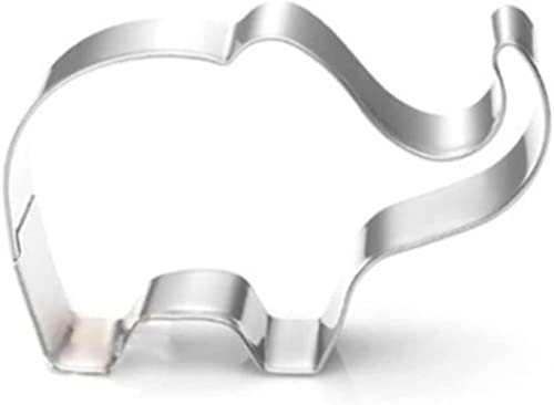 LXINMFEWY Tagliabiscotti di Natale Forma di Elefante Animale Formine per Biscotti per Biscotti A Forma di Elefante Strumenti per Decorare Torte Candy Sugar Craft Chocolate Tagliapasta