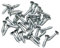Super Mundo-190pcs tornillos de madera de acero galvanizado de 4 x 40mm,roscados parcialmente, cabeza de accionamiento Pozi, cabeza avellanada, tornillos de aglomerado (99759)