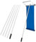 GOPLUS Schnee Dachrechen, 151-611cm Schneerechen Aluminium leicht mit Teleskopstiel, Oxford Tuch Rutsche, Rollen & rutschfeste Griff, Dach Schnee Rake Dachräumer, PV Schneeräumer für Hausdach