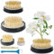 Leikurvo 4 Stück Blumenigel, Kenzan Blumendekoration, Blumenarrangement Runder, Steckigel Blumen mit Korrektor und Reinigungsbürste, Messing-Nadel Ikebana Blumenhalter (23mm/34mm/40mm/46mm)