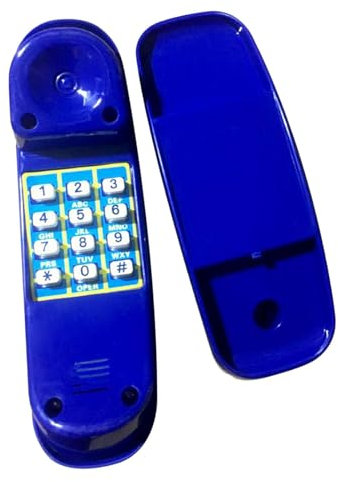 perfk Maison de Jeu pour Enfants, Jouet, téléphone, Cadres d'escalade, balançoire téléphonique, Accessoire, équipement d'extérieur, Cadeau éducatif, Bleu