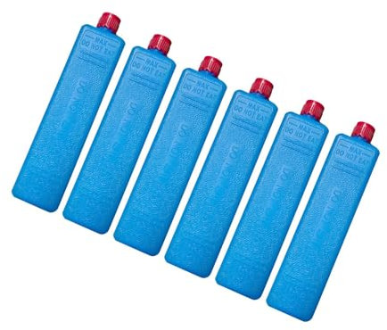 Milageto 6 Pièces Boîtes à Glace Robustes et Portables, Glacières Blocs de Congélation Multifonctionnel Léger, Blocs de Congélation pour Ventilateur Extérieur Familial, 200ML