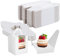 YOUNTHYE 150PCS Individual Cupcake Boxes, Single Cupcake Boxes with Window and Inserts, White Cupcake Boxes with Handle for Birthday Parties, Weddings, Church Bakery Party