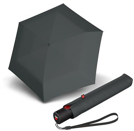 Knirps U.200 Ultraleichter Duomatic-Regenschirm Mit Automatischem Öffnen - Kompakter Winddichter Schirm für Regen - Reiseschirm für Erwachsene - Einziehbar Mit 97 cm Durchmesser