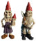 Milisten 2st Gartenzwerg-Statue Zombie-zwerg Gartenzwerge Im Freien Klein Skelett-gartenzwerge Schädelstatuen Gnomenfiguren Gnom-gartendekoration Zwergfigur Halloween-gartenzwerg Harz