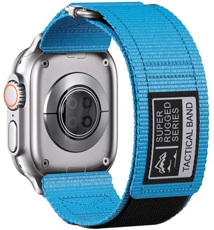 Cinturino Compatibile con Apple Watch Ultra 2/Ultra 49mm 45mm 44mm 42mm, Cinturino Sport di Ricambio in Nylon per Apple Watch Series 10/9/8/7/6/5/4/3/2/1/S