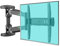Soporte de pared plegable de rotación universal para TV, rotación telescópica de 90 grados