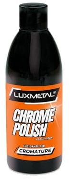 Lux Metal - Chrome Polish Lucidante per Cromature 250 Gr Pasta abrasiva lucidatura ideale per cromo lucidare metalli impurità ossido ruggine lucida auto carrozzeria moto barca (250 Gr)
