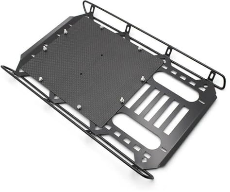 KBKEUBUAD Dachträger-Querträger Für Bronco Für TRX-4 2021 Metall Roll Käfig 1:10 Dach Gepäck Tray Rack Dach Schienen