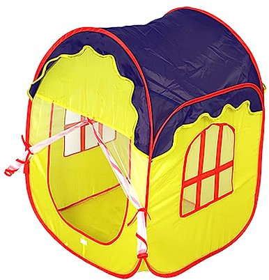 COLLBATH Spielzelt Für Junge Mädchen Faltbares Kinderzelt Kinderspielhaus Babyzelthaus Burgspielzelt Tragbares Zelt Violette Farbe