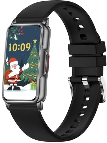 Tipmant Montre connectée pour femme - Tracker de fitness IP68 - Étanche - Avec podomètre - 123 modes sportifs - Moniteur de fréquence cardiaque - SpO2 - Moniteur de sommeil - Montre