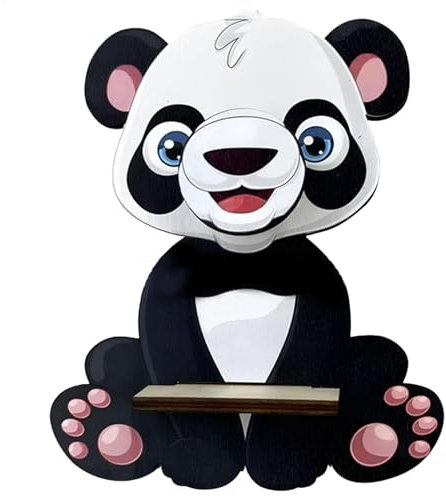 Brillenhalter aus mit Tiermotiv – Affe, Panda und Schwein, niedlicher Brillenständer, zarte Schnitzereien, Dekoration für Wohnzimmer, Arbeitsbereich, Schlafzimmer, Arbeitszimmer