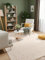 Elle Decoration Rocco - Weicher Flachgewebe Teppich, Maschinen Waschbar, Woll Optik, Langlebig & Nachhaltig, Modern, Skandi Look für Wohnzimmer, Esszimmer, Schlafzimmer, Flur - Creme, 160x230cm