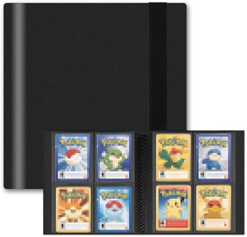 Carpeta de tarjetas coleccionables de 4 bolsillos, 30 páginas con capacidad para 240 bolsillos, álbum de tarjetas coleccionables de poliuretano, para MTG, TCG, Pokemon Yu-Gi-Oh, tarjetas deportivas de