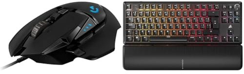 Logitech G502 Hero Ratón & Corsair K70 Core TKL Wireless RGB