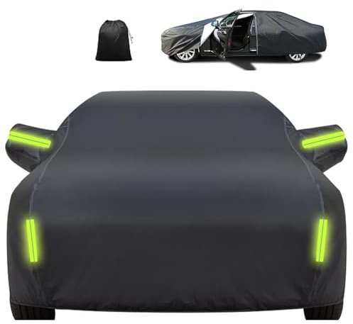 Housses pour Auto pour Mercédès SLK R170(400.2 * 174.8 * 129.7 cm) Bâche Voiture Impermeable Exterieur Anti UV Respirante Résistant à la Poussière Pluie Rayures et Neige,Doublure en Coton