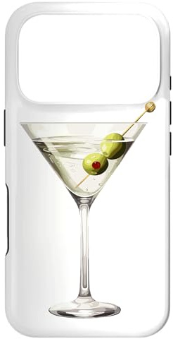 Martini Glass Green Olive Bartender Vodka Gin Cocktail Drink Case for iPhone 17 Pro