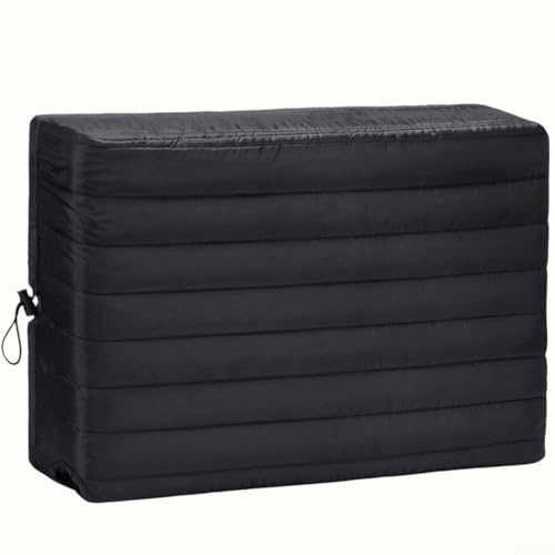 Yuanpgky Housse de climatiseur d'intérieur pour unité de climatisation et chauffage, housse anti-poussière en polyester pour unité de climatisation intérieure, noir, multiple (43,2 x 33 x 7,6 cm)