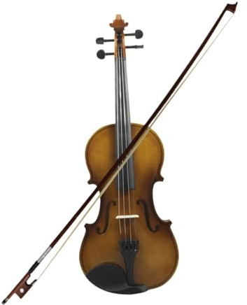 harayaa Violine Komplettset Violin Holz Fiddle Streichinstrument mit Bogen Und Robustem Gehäuse für Anfänger Kinder Erwachsene Musikunterricht Konzert