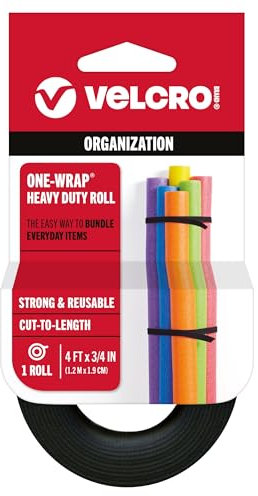 Velcro One-Wrap(R) Roll, Multi-Colour, 2.03 x 7.11 x 17.01 cm