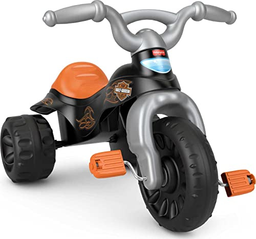 Fisher-Price Toddler Tricycle Harley-Davidson Tough Trike, Toy Bike with Handlebar Grips & Storage for Outdoor Play Kids Ages 2+ Years (Amazon Exclusive)