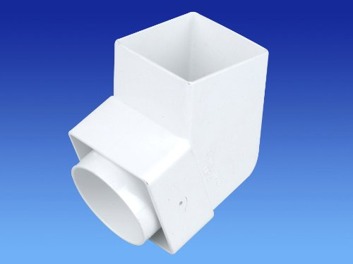 Wavin OSMA Squareline 100mm White Guttering Range (Offset Bend Spigot)