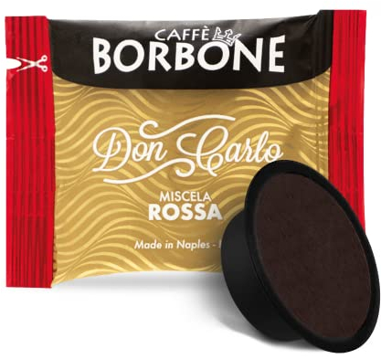Lot de 600 capsules compatibles Lavazza a Modo Mio Caffe' Borbone Don Carlo Mélange rouge