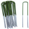 20 Lawn World Halb Grün Erdanker Stahl verzinkt zur Kunstrasen Unkrautvlies Befestigung 150 Lang x 30 Breit, 3 mm Stärke