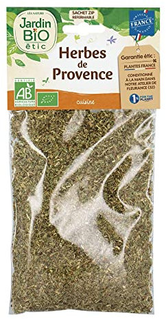 Jardin BiO étic - Herbes de provence - bio - Sel, épices, aromates - Certifié AB - Sachet de 50g - Lot de 3