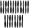 Sharplace 20 Stück Propeller für RC Quadcopter UDI U31 U31W U36 U34W U36WH T25 RC Drohne, Propeller Ersatzblätter für Silent Flight, Low Noise Drohnen Zubehör