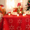 Deconovo Weihnachtsdeko Tischdecke Wasserabweisend Lotuseffekt Weihnachten Tischtuch Weihnachtstischdecke 220x130 cm Sterne