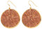 Touchstone Damen-Ohrringe, Bollywood-Design, fein, handgefertigt, konzentrischer Korb, Drahtgeflecht, hübsche Optik, rund, goldfarben, Messing Edelstahl