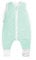Ehrenkind® Babyschlafsack | Schlafsack mit Füßen 2.5 TOG | Bio-Baumwolle | Ganzjahres Schlafsack Baby Gr. 100 Farbe Mint mit weißen Sternen | Oeko-Tex | Schlafsack winter und Sommer Schlafsack Kinder