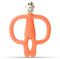 Matchstick Monkey Beißring Affe - Baby Zahnungshilfe - weiche Noppen massieren wundes Zahnfleisch - Silikon - BPA-frei - Greifling für Zahnen ab 3 Monaten - orange