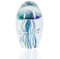 EUSTUMA Handgeblasenes Glas Quallen Figur Ornament, Meerestier Ornament für Aquarium Aquarium, Meerestiere Sammlung für Geburtstagsgeschenk, Glas Briefbeschwerer