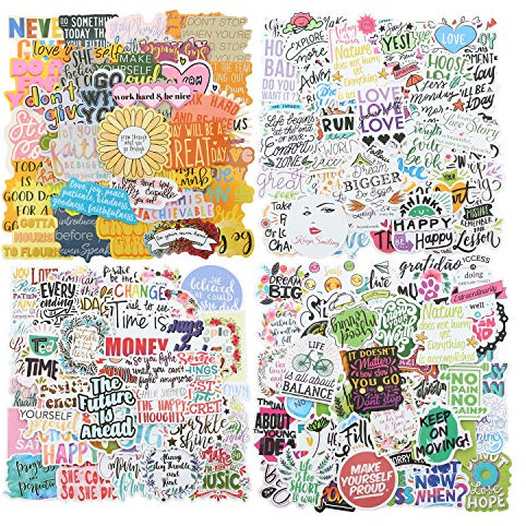 200pcs Motivational Quote Stickers for Women Adults Students Teens