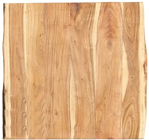 vidaXL Tischplatte aus massivem Akazienholz, 60 x (50-60) x 3,8 cm
