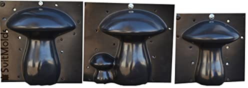 SvitMolds Kunststoff Form DIY 3D Pilze Statue Dekoration Gartendekoration Haus Gartendekoration Fabelhafter Garten – Rasendekoration (D62+D63+D64)