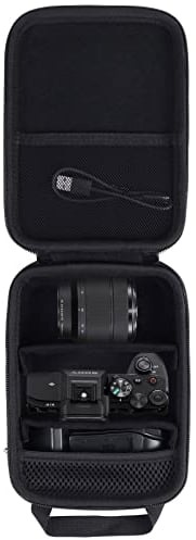 Aenllosi Harte Hülle Tasche für Sony Alpha 7 II III IV 7R-V spiegellose Digitalkamera, schwarz (Nur Tasche)