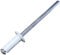 AERZETIX - C57115 - Set mit 50 Blindnieten Ø4x10 mm Farbe weiß RAL 9010 - aus stahl/aluminium - pop-niet mit dornbruch