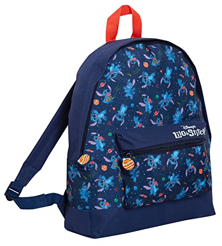 Disney Lilo And Stitch Sac à dos pour adultes, adolescents, garçons, filles, cartable, voyage, université, travail, bleu, taille unique