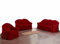 My Palace Estefania Sofabezug 3er Set mit 1-Sitzer, 2-Sitzer und 3-Sitzer Bezügen und Schaumstoff-Ankern für rutschfesten Halt auf der Sofagarnitur, 3-teiliges Stretch-Gewebe, Weinrot