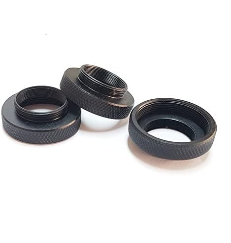 Smicroskop-Zubehör für Erwachsene, 1 Stück, CS C-RMS/RMS-C Adapterring C auf RMS, Befestigungsgewinde-Ring-Adapter, Ganzmetall RMS auf C-Mount für USB-Kamera-Objektivobjektiv-Mikroskop (Farbe: außen