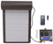 Automatische Hühnerstalltür, Batteriebetriebener Automatischer Hühnertüröffner aus Aluminium mit Timer, Programmierbarem Lichtsensor und Fernbedienung, LCD-Bildschirm, (Braun)