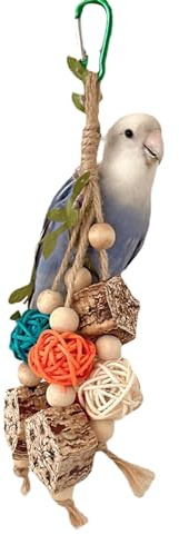 Fyfjur Budgie Toys for Birds, Beak Grinding Puzzle to Relieve Boredom | Suitable for Small and Medium-sized Birds Like Cockatiels, Peony Parrots and Budgies