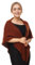 CAMDOM Damen Dreieckstuch Winter Herbst Strick Wrap Schal Mode Warm Damen Pullover Halstuch Cape, bronze, One size