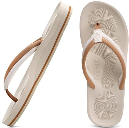 COFACE Infradito Donna Moda Estive Comode Ciabatte Supporto Arco Plantare Flip Flop Mare Aperte Sandali Infradito da Spiaggia Piscina